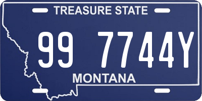 MT license plate 997744Y