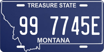 MT license plate 997745E