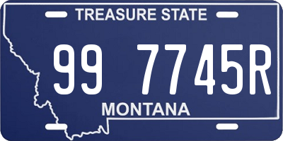 MT license plate 997745R