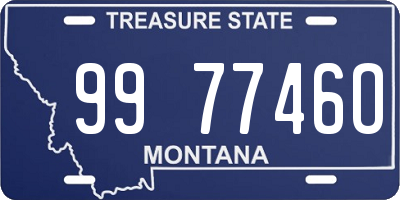 MT license plate 997746O