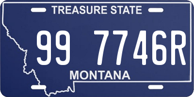 MT license plate 997746R