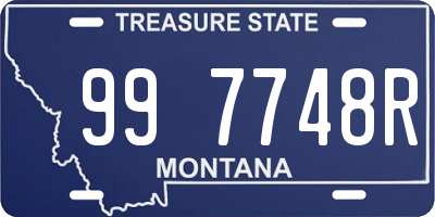 MT license plate 997748R