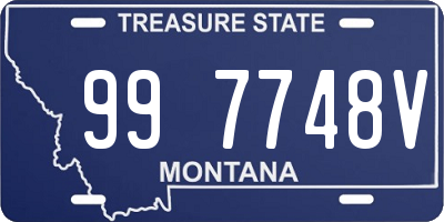 MT license plate 997748V