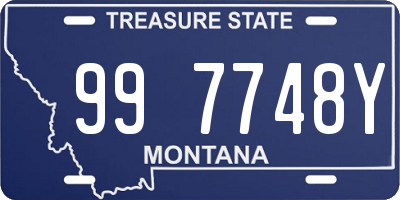 MT license plate 997748Y