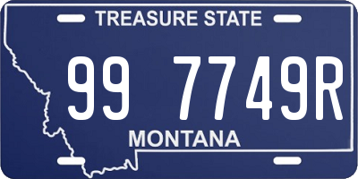 MT license plate 997749R