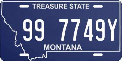 MT license plate 997749Y