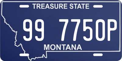 MT license plate 997750P