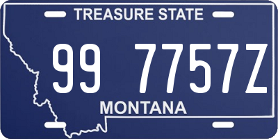 MT license plate 997757Z