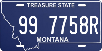 MT license plate 997758R