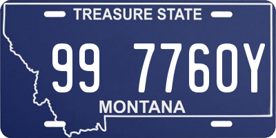 MT license plate 997760Y