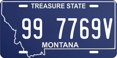 MT license plate 997769V