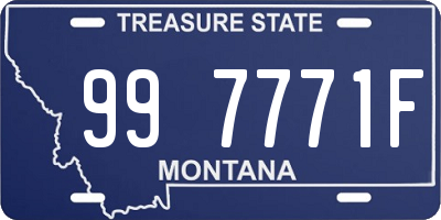 MT license plate 997771F