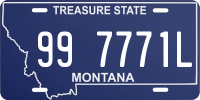 MT license plate 997771L