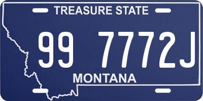 MT license plate 997772J