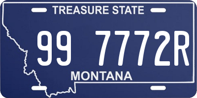 MT license plate 997772R