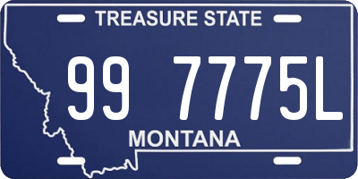 MT license plate 997775L