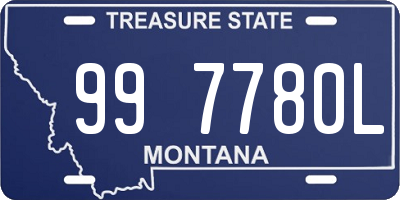 MT license plate 997780L