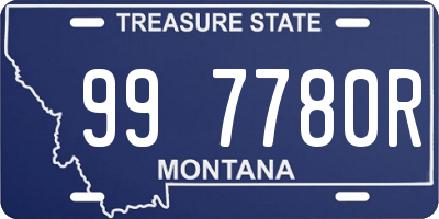 MT license plate 997780R