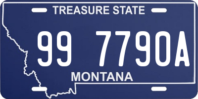 MT license plate 997790A