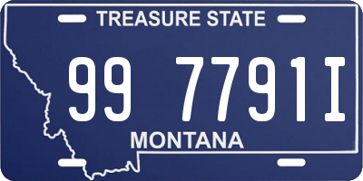 MT license plate 997791I