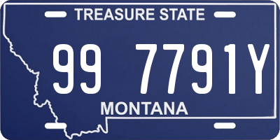 MT license plate 997791Y