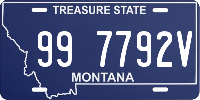 MT license plate 997792V