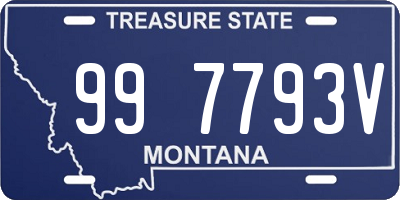 MT license plate 997793V