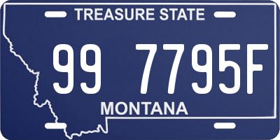 MT license plate 997795F