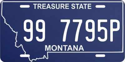 MT license plate 997795P