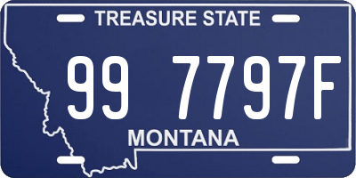 MT license plate 997797F