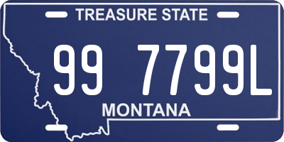 MT license plate 997799L