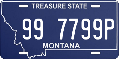 MT license plate 997799P