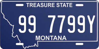 MT license plate 997799Y