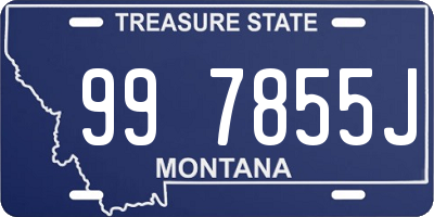 MT license plate 997855J