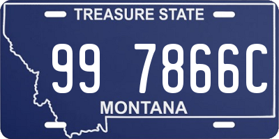 MT license plate 997866C