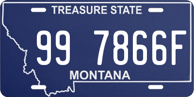 MT license plate 997866F