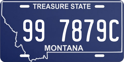 MT license plate 997879C