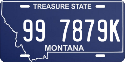 MT license plate 997879K