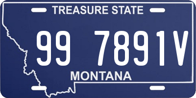 MT license plate 997891V