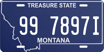 MT license plate 997897I