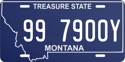 MT license plate 997900Y