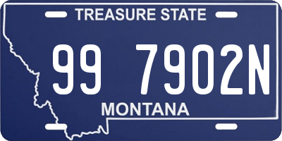 MT license plate 997902N