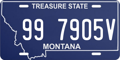 MT license plate 997905V