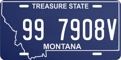 MT license plate 997908V