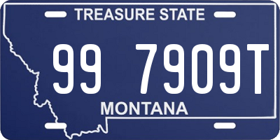 MT license plate 997909T