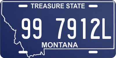 MT license plate 997912L