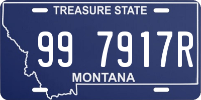 MT license plate 997917R