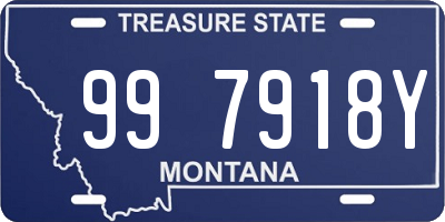 MT license plate 997918Y