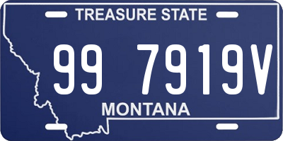 MT license plate 997919V