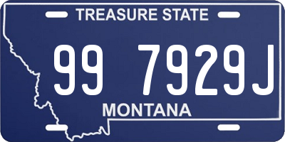 MT license plate 997929J